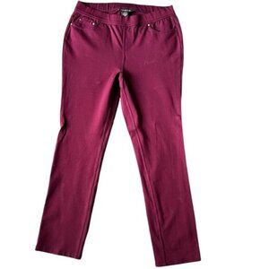Tahari Elements Burgundy Red Casual Women’s Dress Pants. Size Medium